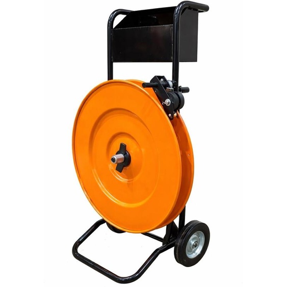 Varan Motors - SD70-2 Dérouleur de ruban de cerclage PRO pour sangles plastique et acier mandrin 20 et 40cm, Dévidoir mobile de sangles
