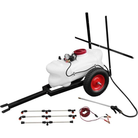 Varan Motors - SX-CZ60D Pulvérisateur électrique 12V pour Quad Tracteur Buggy, sur Remorque – Epandeur Cuve 60L Tuyau 5 m, Agriculture & Désherbage
