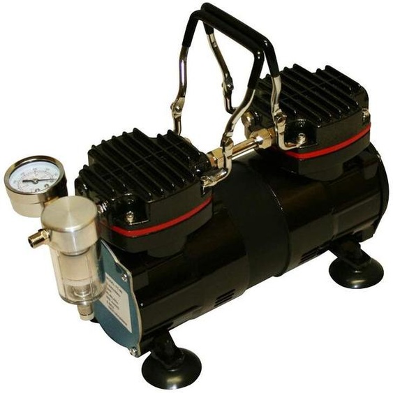 Varan Motors - TC-99 Pompe à vide / Pompe à Aspiration Bi-cylindre 1/3HP avec manomètre