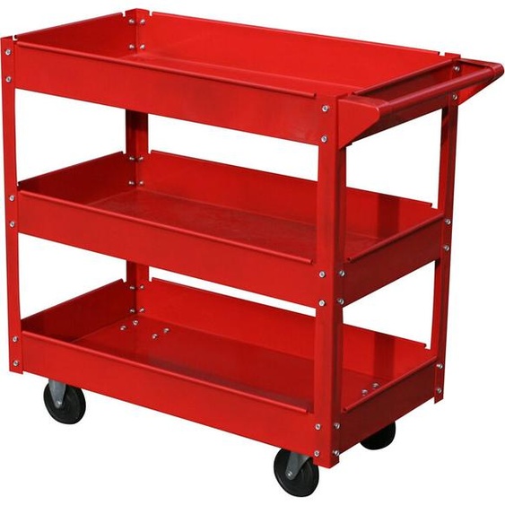 Varan Motors - TC135 Servante datelier, chariot à roulettes à 3 étages, 100Kg