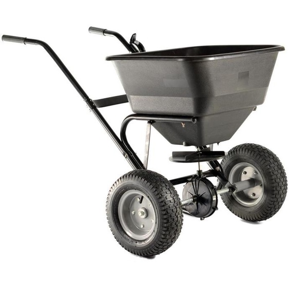 Varan Motors - TC2028 Epandeur dengrais, semences, sable ou sel, charge jusquà 30KG / 45L +Pneus Air