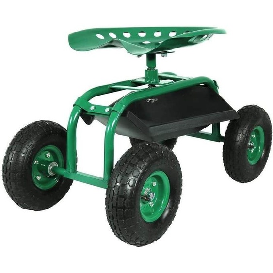 Varan Motors - tc4501A siège de jardinage 150kg, chariot de jardin, Banc roulant, chariot datelier, siège de travail