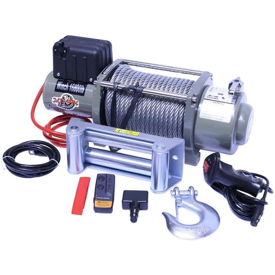 Varan Motors - var-sc16800 Treuil électrique 12V 7620KG 4200W, Treuil à câble longueur 28m Ø12.0mm