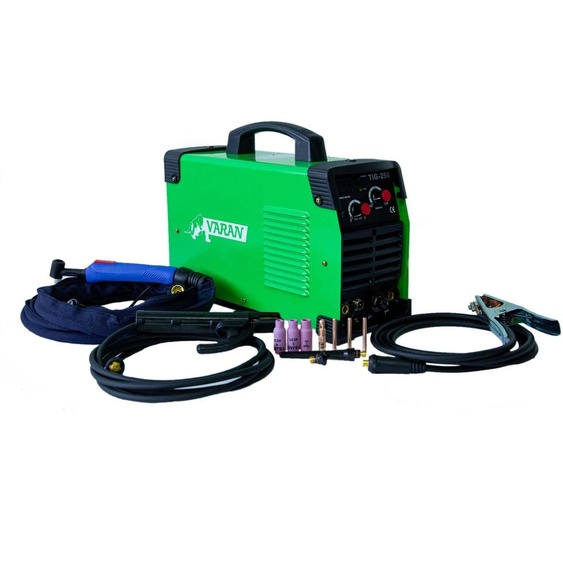Varan Motors - var-tig250s Poste à souder TIG & ARC 250A, portatif et Inverter + Accessoires