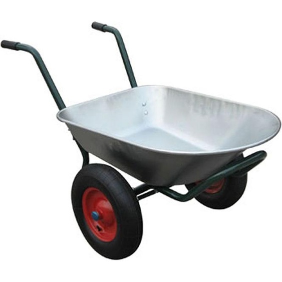 Varan Motors - WB6407 Brouette avec 2 roues, 80 litres, max 120kg