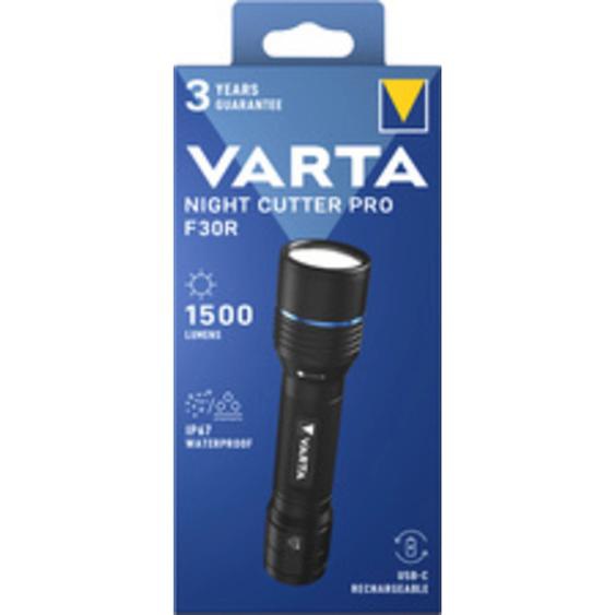 VARTA Lampe de poche premium NIGHT CUTTER PRO F30R, noir