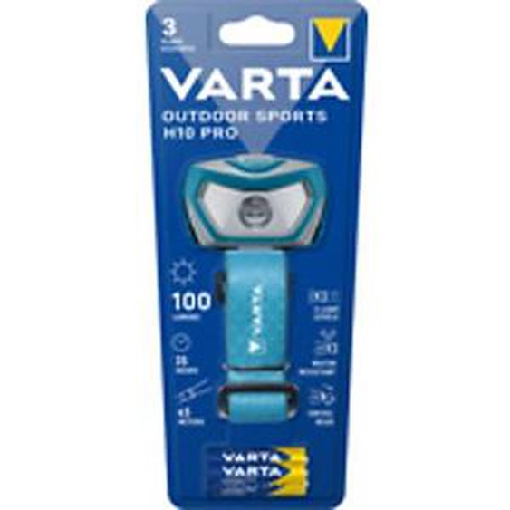 VARTA Lampe frontale LED Outdoor Sports H10 Pro, bleu/gris