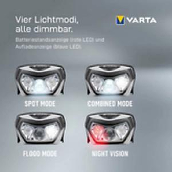 VARTA Lampe frontale Outdoor Sports H30R Wireless Pro