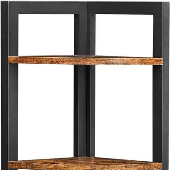 VASAGLE Étagère dangle à 5 niveaux, bibliothèque dangle, meuble de rangement polyvalent Étagère à plantes pour salon, chambre, bureau, style industriel