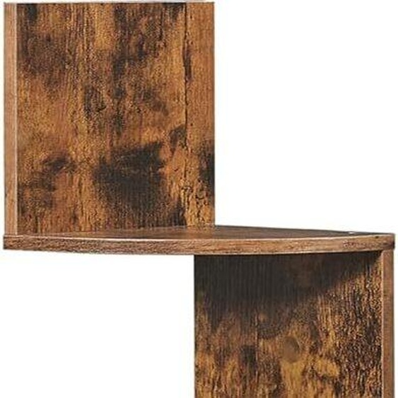 VASAGLE Etagère dangle, étagère murale à 5 compartiments, étagère flottante, pour cuisine, chambre à coucher, salon, bureau, bureau, brun foncé