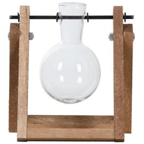 Vase à boutures - ESSCHERT DESIGN - L13 cm - Bois et Verre - Style Contemporain - Multi-usages