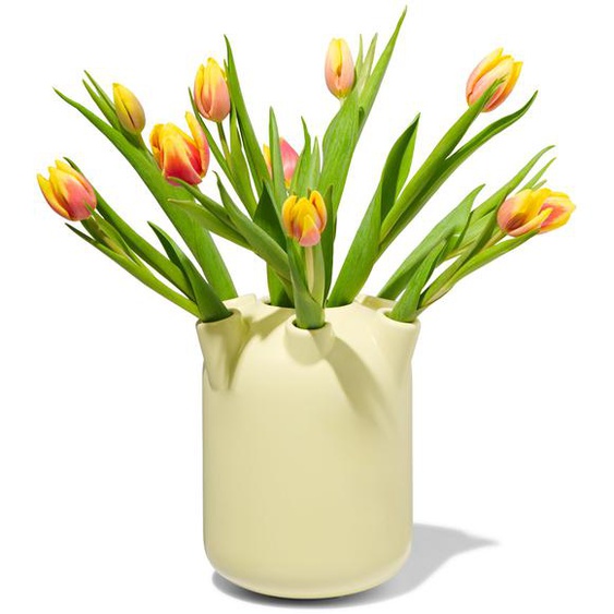 Vase À Tulipes Ø18.5x22 Céramique Jaune (jaune)