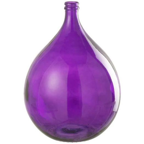 Vase Ballon - J-LINE - Lisbonne - 56cm - Verre - Mauve - Contemporain
