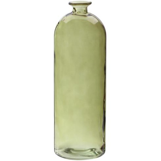 Vase bouteille en verre olive 42,5cm Antic