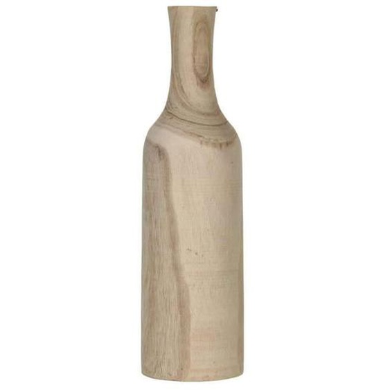 Vase Bouteille Pia en bois brun clair - H 47 x Ø 13 cm - MICA DECORATIONS