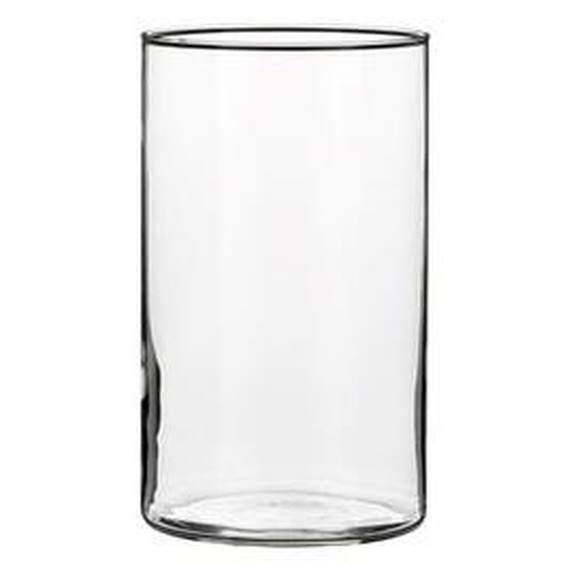 Vase Carly cylindre en verre transparent  20x12cm