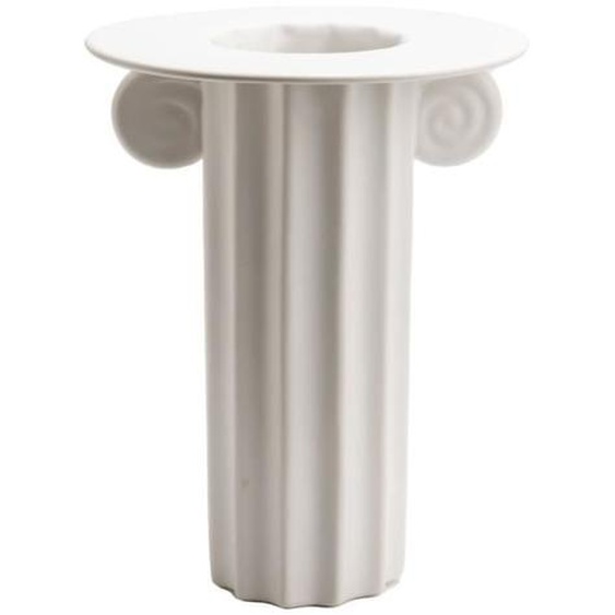 Vase colonne blanc 25 cm - Amadeus