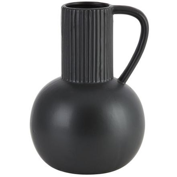 PRIX FOUS Vase cruche céramique noir ht24.8cm