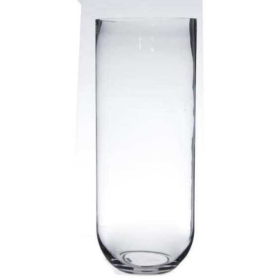 Vase Cylindrique - Atmosphera - 50cm - Verre Transparent - Design Contemporain - Objets Décoratifs