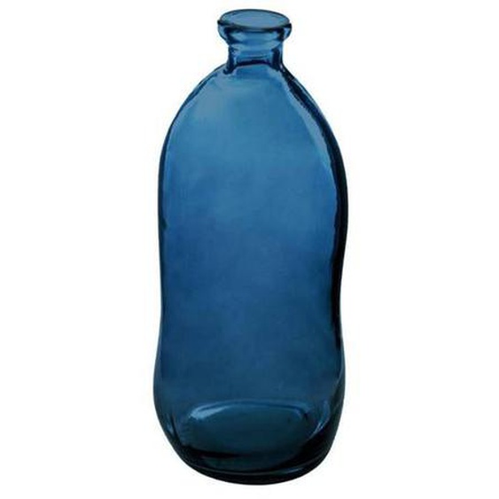 Vase Dame Jeanne - verre recyclé - bleu orage H51 cm - Bleu - Atmosphera createur dinterieur