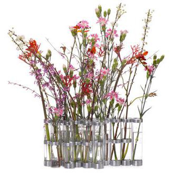 Vase dAvril métal verre transparent / L 74 x H 15 cm - Tsé-Tsé