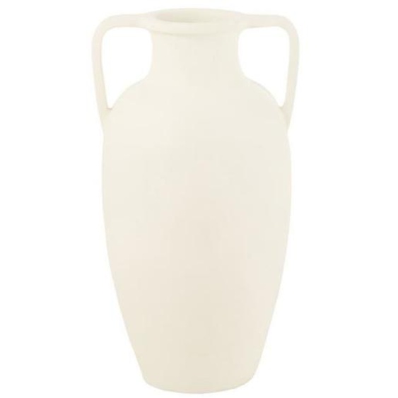 Vase Déco Uni Amphore 66cm Blanc