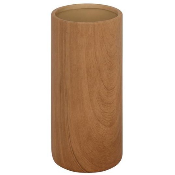 Vase décoratif - ATMOSPHERA - CRMQ CYL SAO MARRN - Hauteur 20 cm - Couleur Marron - Style Contemporain