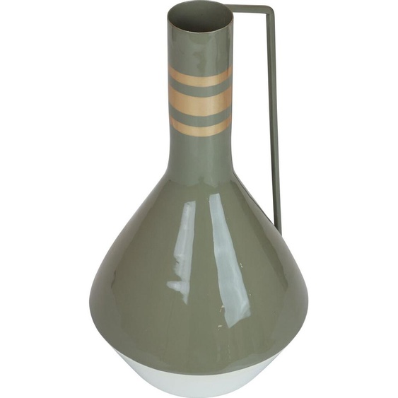 Vase décoratif de style vintage en métal pour fleurs séchées et plantes artificielles