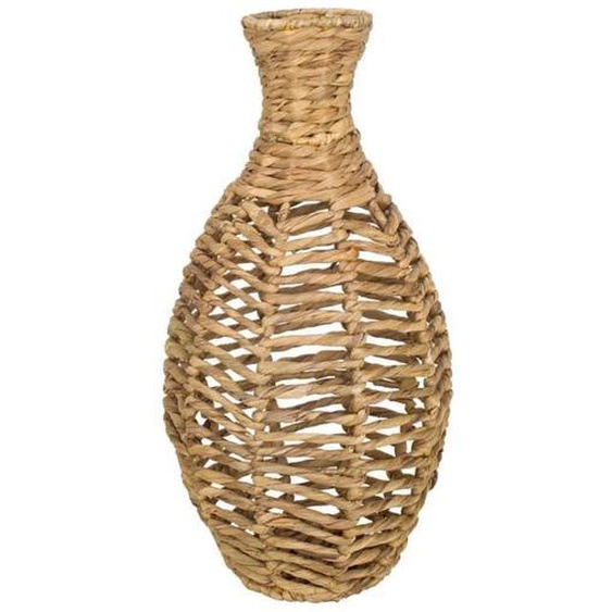 Vase décoratif en osier de jacinthe deau - Vase élégant Boho pour plantes et fleurs artificielles - 57 cm 27162RGSG