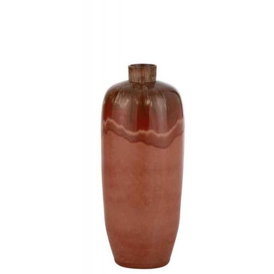 Vase Design - J-LINE - Aline - Céramique - Rouge - 70cm - Contemporain