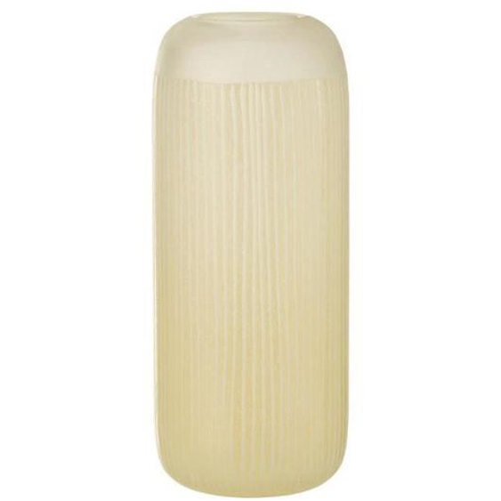 Vase Design - J-LINE - Carla - Verre - Jaune Clair - 34cm - Contemporain