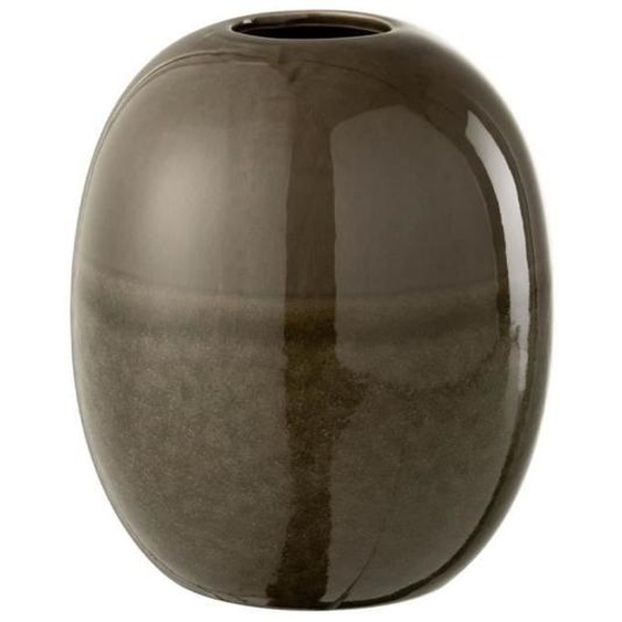 Vase Design - J-LINE - Marie - 20cm - Céramique - Vert - Contemporain