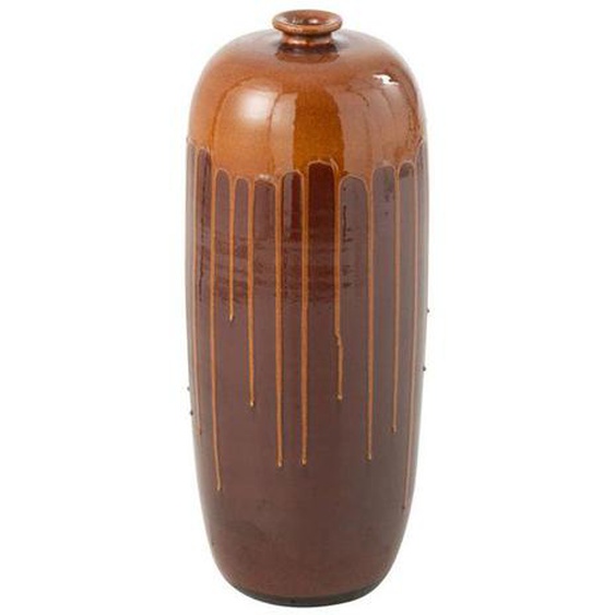 Vase en Terre Cuite Lee Terra 55cm Marron & Orange