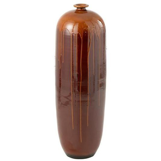 Vase en Terre Cuite Lee Terra 95cm Marron & Orange