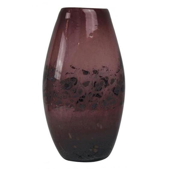 Vase en Verre - INTERIORS - Rouge-Bordeaux - Violet & Rose - 18x30x12 cm - 2 kg