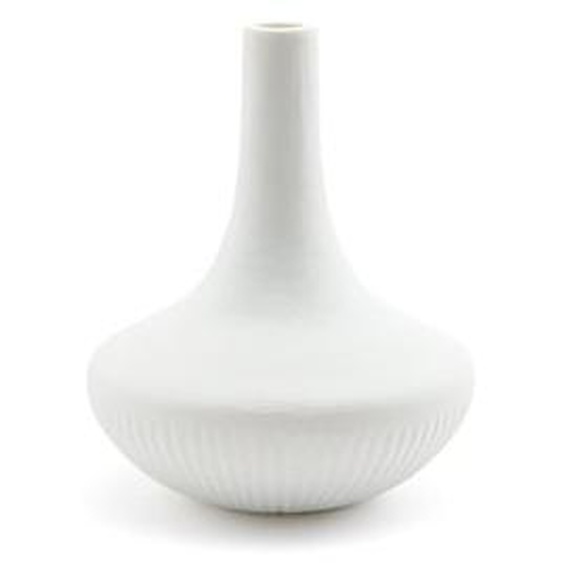 Vase en verre opaque strié, Mistrie