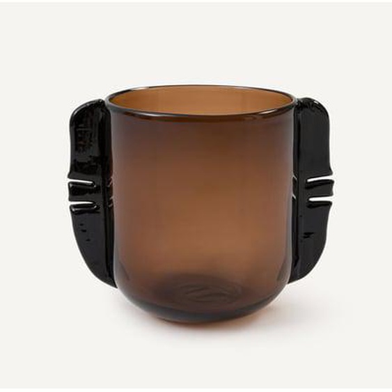 Vase en verre soufflé à la bouche, H20 cm, Limno