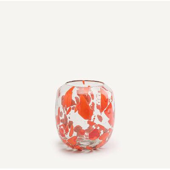 Vase en verre soufflé à la bouche H23 cm, Seventi
