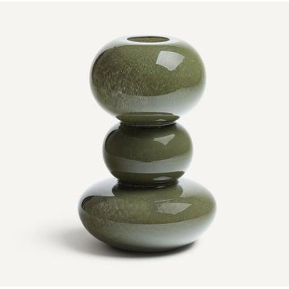 Vase en verre soufflé à la bouche H29,6 cm, Fysa