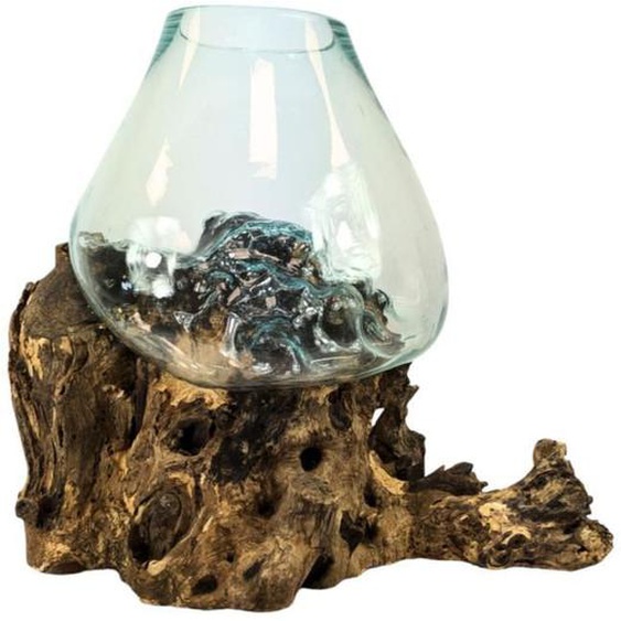 Vase en Verre Soufflé - Artisanat - Taille XL - Racine de Gamal - Verre Recyclé - Design Contemporain
