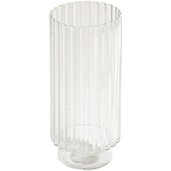 Vase En Verre Strié -
