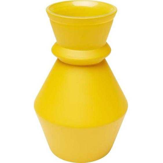 Vase décoratif - KARE - Gina - Jaune - Verre recyclé - 25 cm