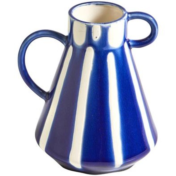 Vase Grès Rayures Colorées 2 Anses -