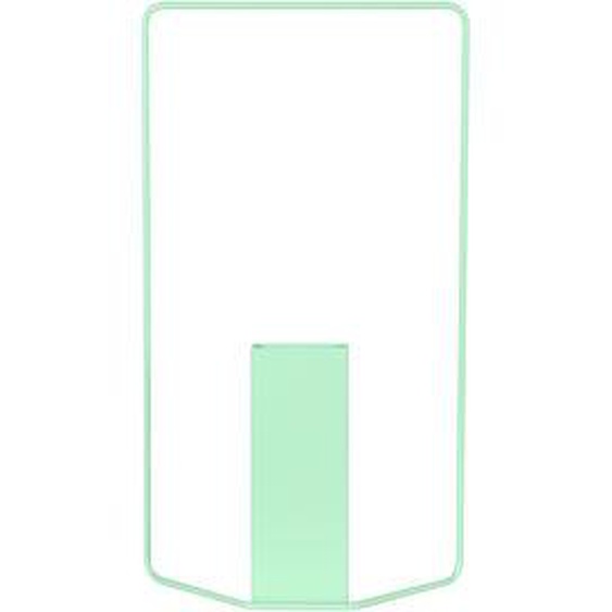 Vase Itac métal vert / Rectangulaire - L 34 x H 62 cm - Fermob