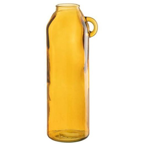 Vase - J-LINE - Bouteille - 45cm - Ocre - Verre - Contemporain