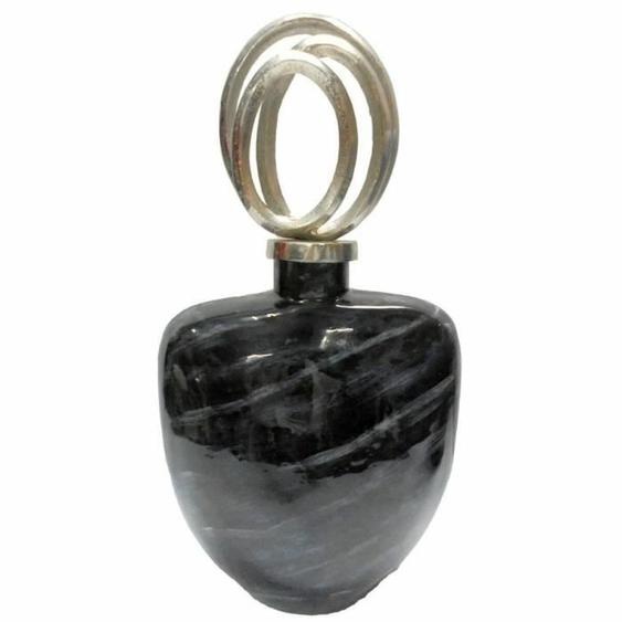 vase noir design moderne 48 cm