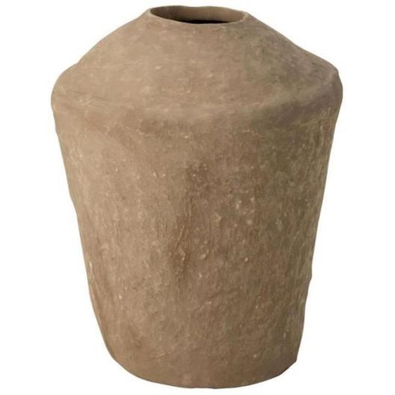 Vase Rond Déco - J-LINE - Chad - 70cm - Naturel - Marron - Design Contemporain