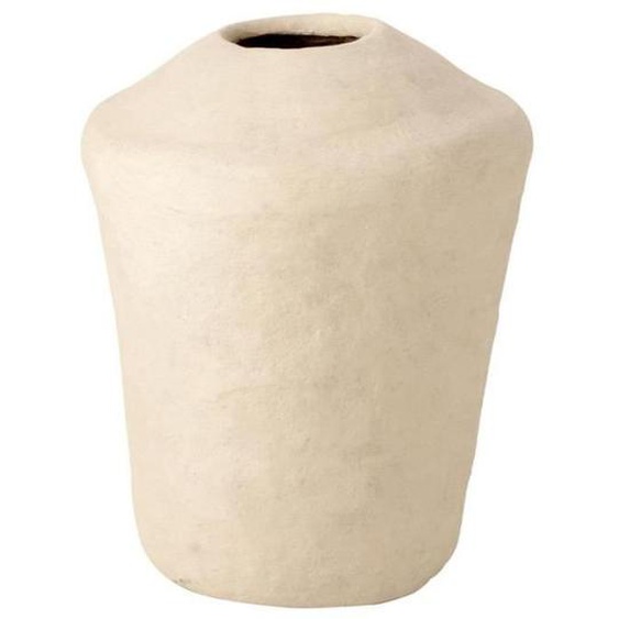 Vase Rond Design - J-LINE - Modèle Chad - 63cm - Blanc - Contemporain
