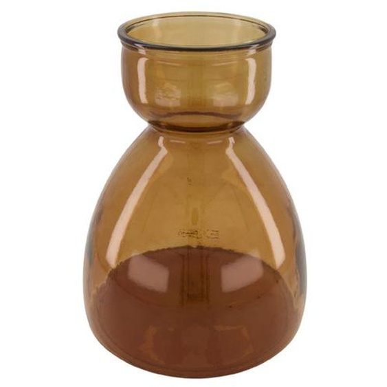 PRIX FOUS Vase verre recyclé ambre  Ø27x34cm