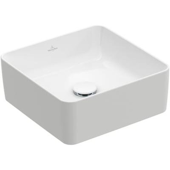 Vasque a poser carree  Collaro Blanc CeramicPlus